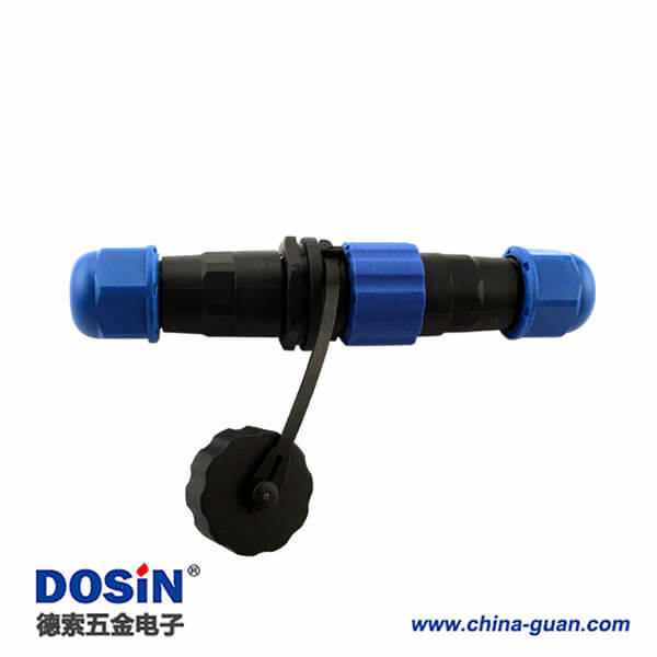 塑料防水SP13-6芯 對接戶外照明防水連接器