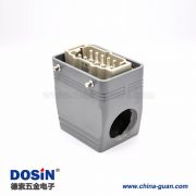 重載連接器接線H10T開孔安裝高結(jié)構(gòu)斜出口10芯鍍銀螺釘PG29