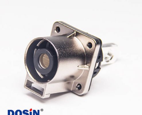 高壓單芯連接器金屬電流200A直式互鎖插座連接器