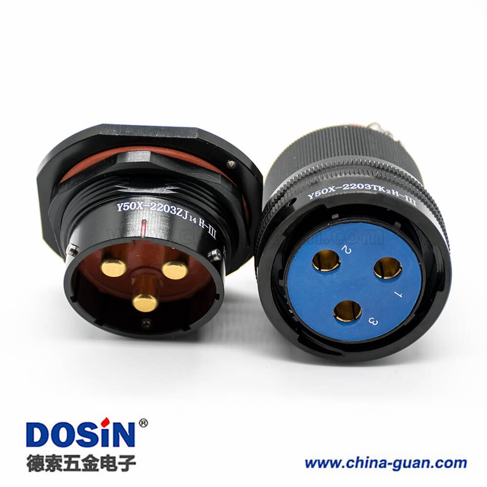Y50X連接器22殼體號(hào)卡口連接插頭&插座3芯公母對(duì)接面板安裝焊杯直式黑色陽(yáng)極化 Y50X連接器22殼體號(hào)卡口連接插頭&插座3芯公母對(duì)接面板安裝焊杯直式黑色陽(yáng)極化