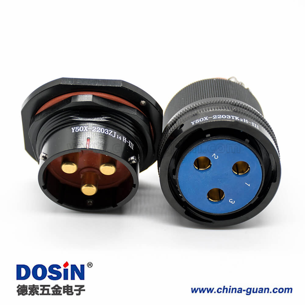 Y50X連接器22殼體號(hào)卡口連接插頭&插座3芯公母對(duì)接面板安裝焊杯直式黑色陽(yáng)極化 Y50X連接器22殼體號(hào)卡口連接插頭&插座3芯公母對(duì)接面板安裝焊杯直式黑色陽(yáng)極化