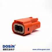 高壓連接器直式插頭2芯電流150A塑料絕緣體