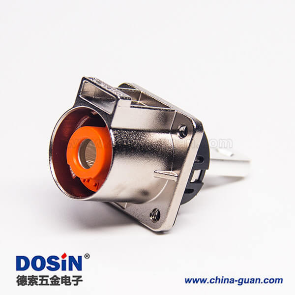 耐高壓連接器金屬單芯互鎖直式插座電流200A 耐高壓連接器金屬單芯互鎖直式插座電流200A