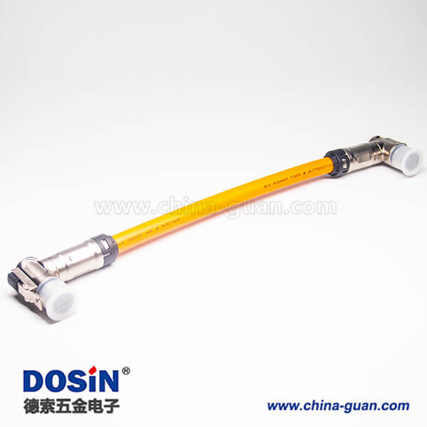 高壓插頭90°單芯金屬互鎖帶屏蔽直式轉(zhuǎn)接線25CM 高壓插頭90°單芯金屬互鎖帶屏蔽直式轉(zhuǎn)接線25CM