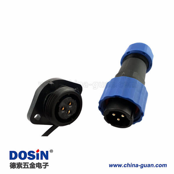 SP17航空插頭防水5芯航空插座5芯