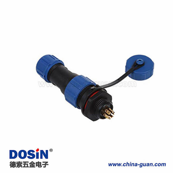 SP13 直插防水航空插頭插座 SP13 5芯