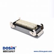 重載防水連接器60芯高結(jié)構(gòu)斜出口開孔安裝公母對(duì)接鐵扣H24T外殼M40 重載防水連接器60芯高結(jié)構(gòu)斜出口開孔安裝公母對(duì)接鐵扣H24T外殼M40