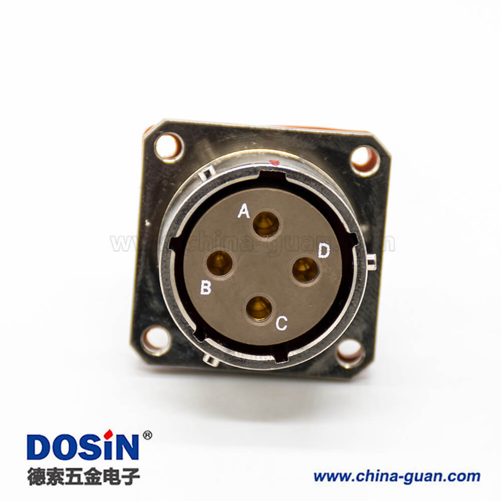 YGD插頭&插座16殼體號4芯直式公母對接連接器面板安裝卡口連接焊杯接線 YGD插頭&插座16殼體號4芯直式公母對接連接器面板安裝卡口連接焊杯接線