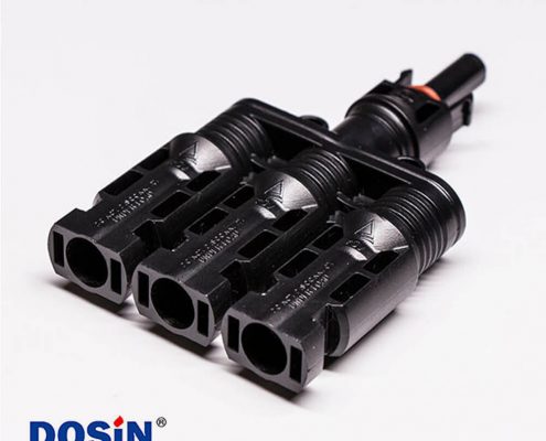 Mc4太陽能連接器一公轉(zhuǎn)三母防水接頭