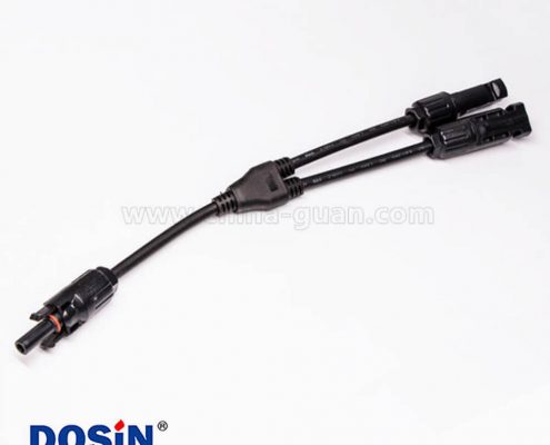 Mc4光伏線接頭三通太陽能防水連接器