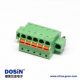 彈簧插拔端子綠色直式兩孔法蘭穿孔接線連接器