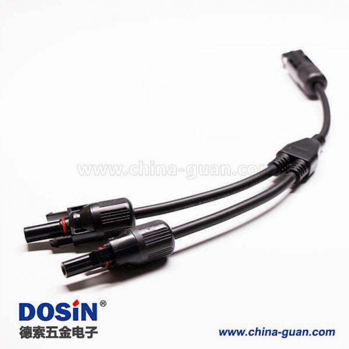 MC4連接器三通一出二型分支接一套防水