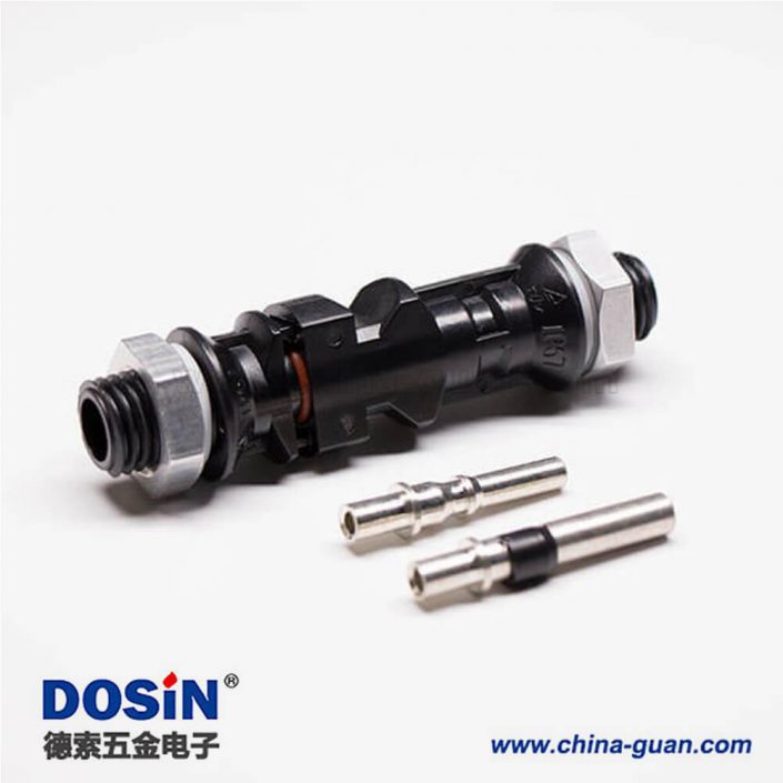 MC4光纜連接器一套公母太陽(yáng)能光伏連接器防水