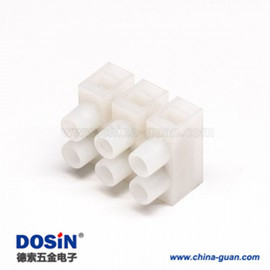 三位端子臺(tái)8.00mm白色穿墻式焊接貫通式端子端子接線 三位端子臺(tái)8.00mm白色穿墻式焊接貫通式端子端子接線