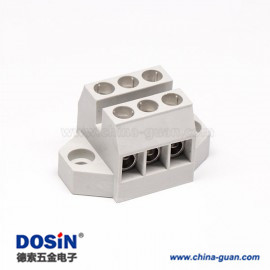 貫通式接線端子灰白的焊接式法蘭安裝