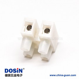 二位接線端子白色4孔H型接線端子貫通式焊接