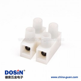 尼龍接線端子4孔焊接H型白色貫通式接線端子
