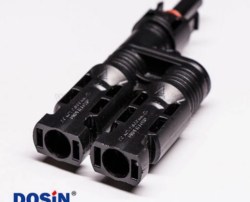 Mc4太陽能連接器 T型一公轉(zhuǎn)二母分支接插件