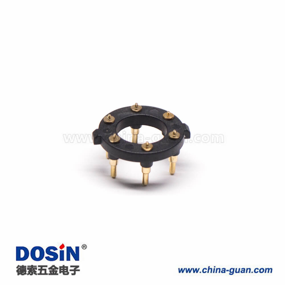 Pogo Pin頂針連接器插入焊接式6芯環(huán)形間距11MM Pogo Pin頂針連接器插入焊接式6芯環(huán)形間距11MM