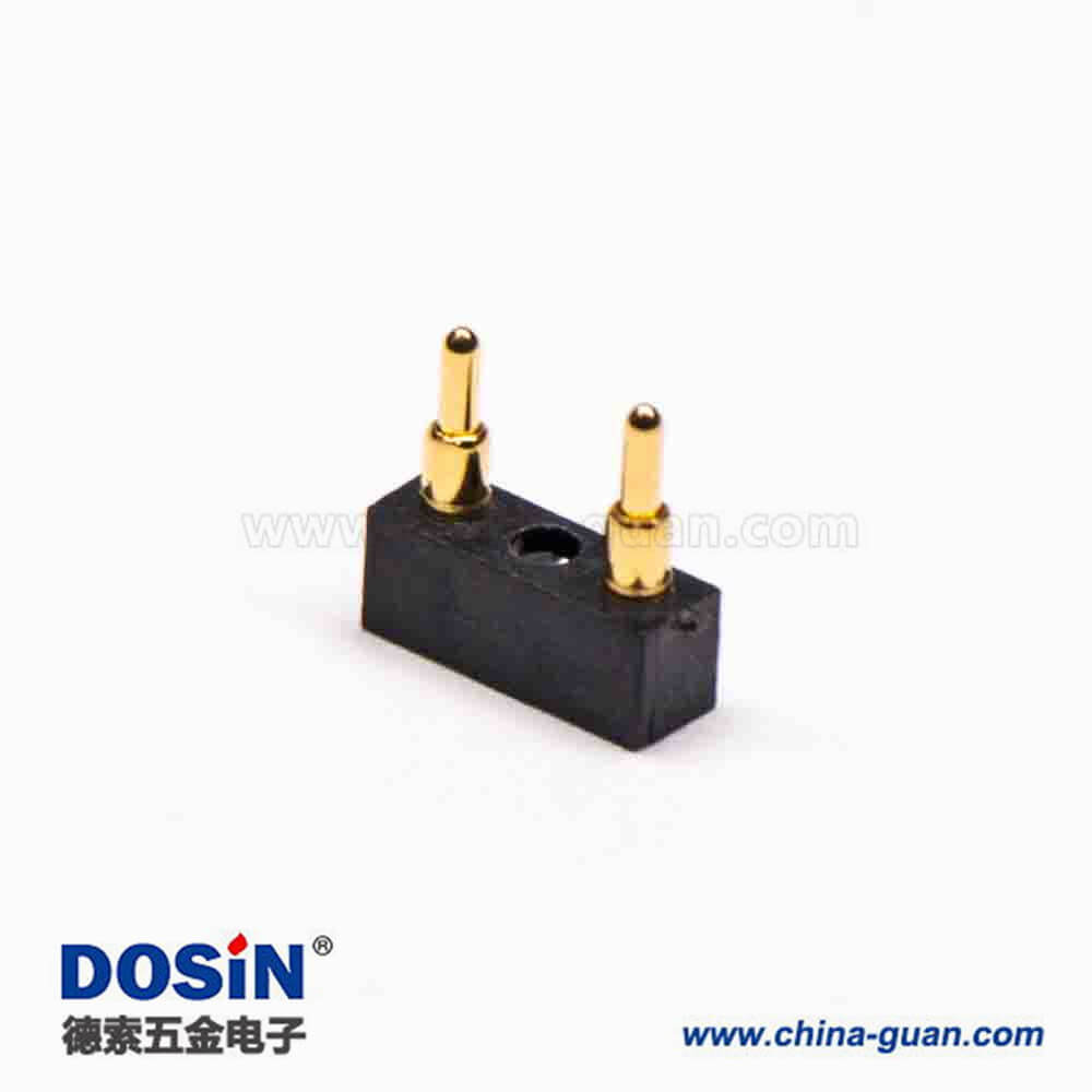 電池連接器 Pogopin2芯5MM間距焊接式多Pin系列F型 電池連接器 Pogopin2芯5MM間距焊接式多Pin系列F型