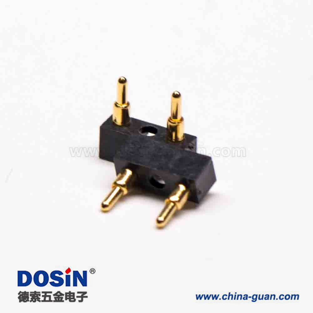 電池連接器 Pogopin2芯5MM間距焊接式多Pin系列F型 電池連接器 Pogopin2芯5MM間距焊接式多Pin系列F型