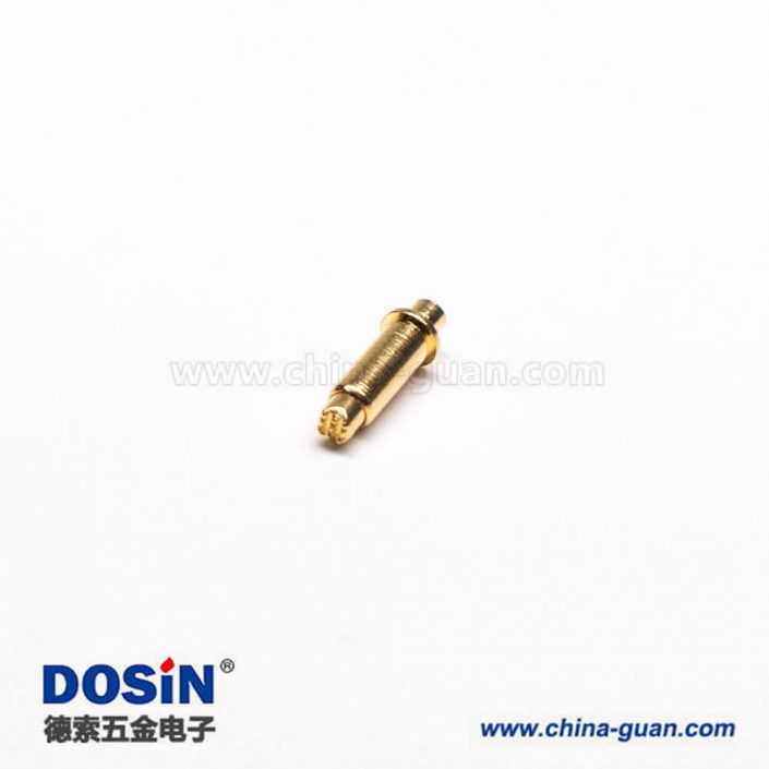 Pogo Pin彈針單芯鍍金黃銅異形插件式彈簧針連接器 Pogo Pin彈針單芯鍍金黃銅異形插件式彈簧針連接器