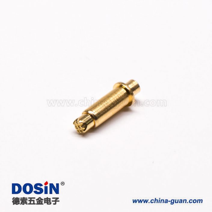 異形Pogo Pin插件式鍍金單芯黃銅連接器彈簧針 異形Pogo Pin插件式鍍金單芯黃銅連接器彈簧針