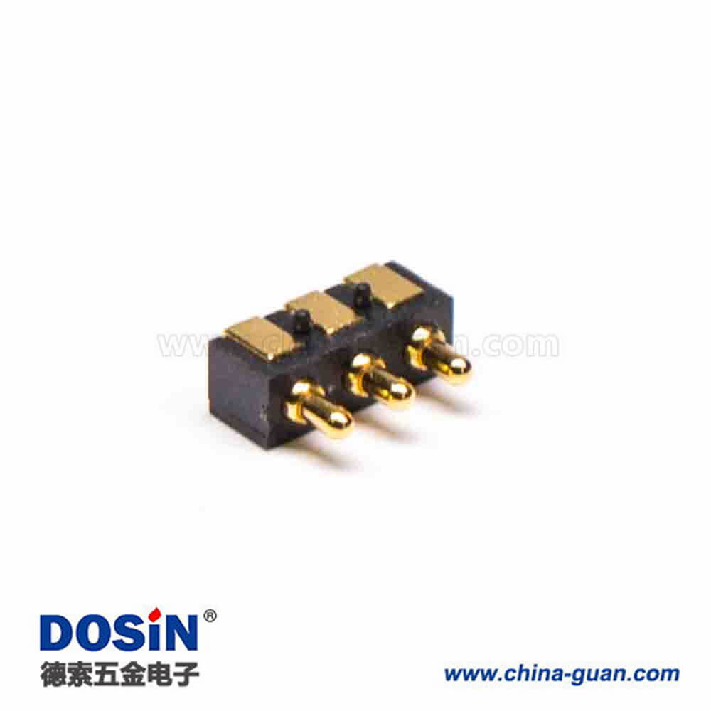 連接器PogopinF型鍍金3芯焊接式平放多Pin系列2.5MM間距 連接器PogopinF型鍍金3芯焊接式平放多Pin系列2.5MM間距