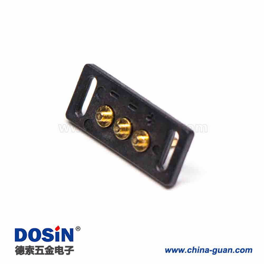 多芯插針連接器3芯單排插入焊接式2.5MM間距鍍金黃銅3芯Pogo Pin連接器 多芯插針連接器3芯單排插入焊接式2.5MM間距鍍金黃銅3芯Pogo Pin連接器