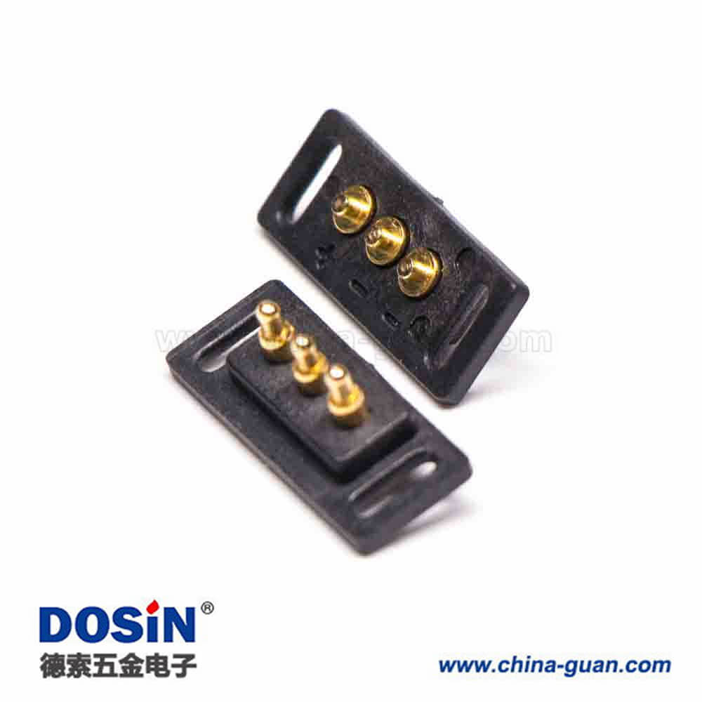 多芯插針連接器3芯單排插入焊接式2.5MM間距鍍金黃銅3芯Pogo Pin連接器 多芯插針連接器3芯單排插入焊接式2.5MM間距鍍金黃銅3芯Pogo Pin連接器