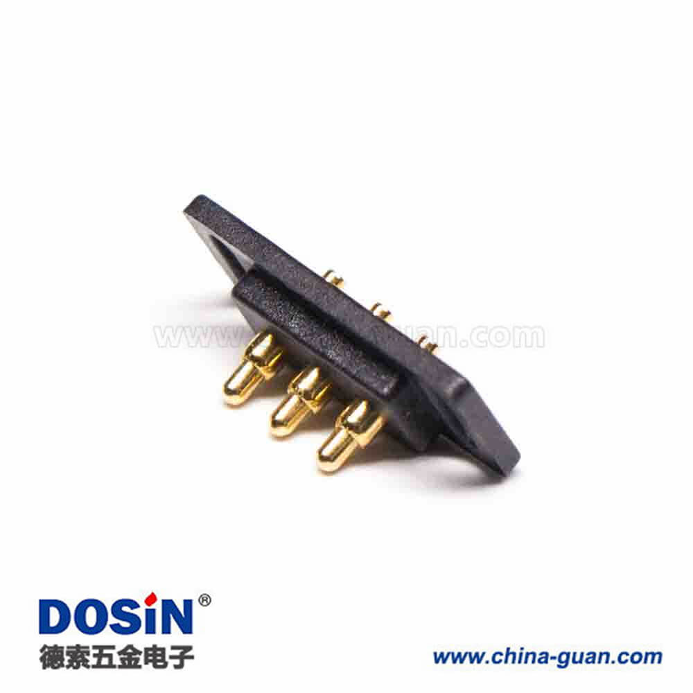 多芯插針連接器3芯單排插入焊接式2.5MM間距鍍金黃銅3芯Pogo Pin連接器 多芯插針連接器3芯單排插入焊接式2.5MM間距鍍金黃銅3芯Pogo Pin連接器