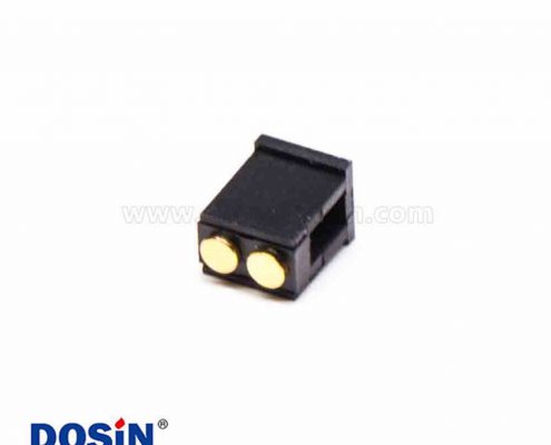 2Pin Pogo Pin連接器R型側(cè)放式2.5MM間距單排普通單頭