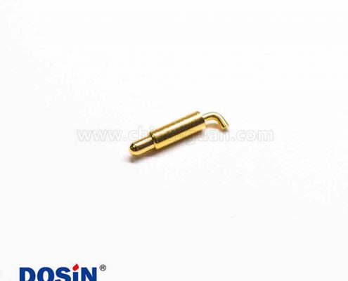 折彎式異型系列B型單芯針軸尾部折彎導(dǎo)電彈簧針