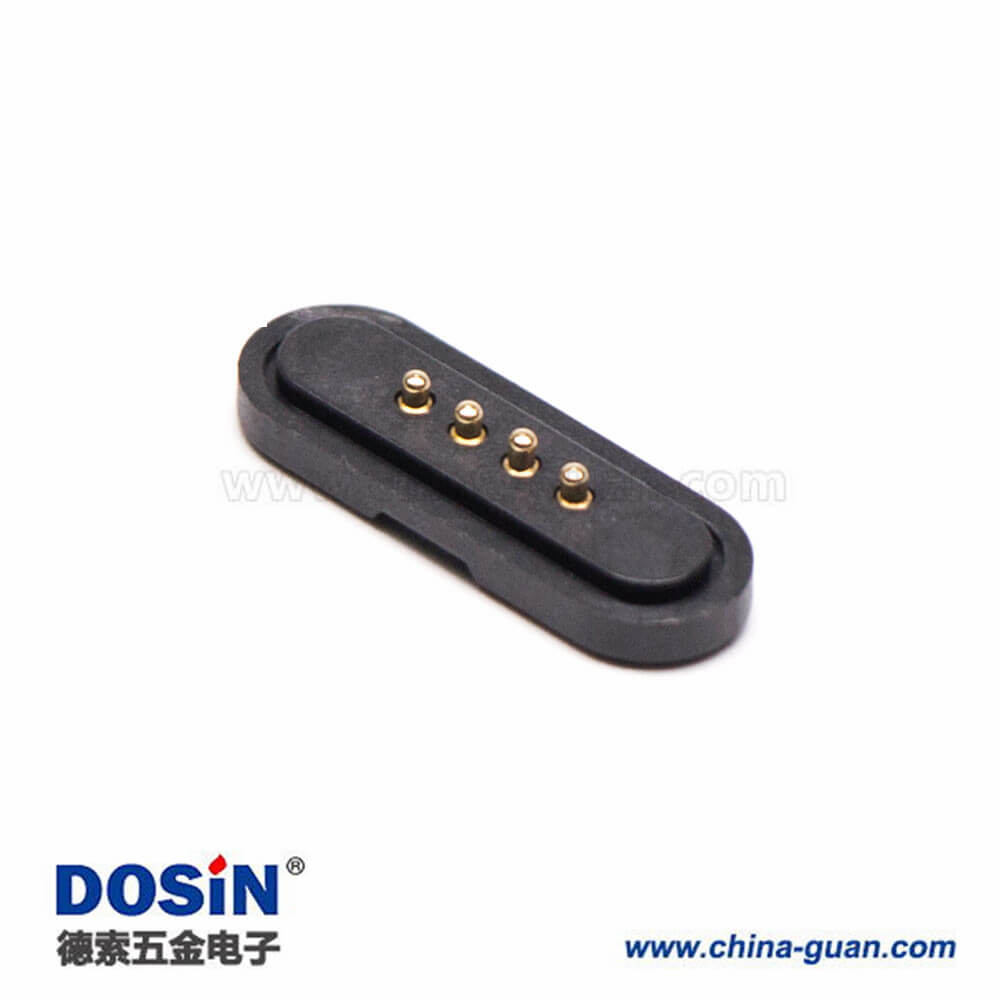 Pogo Pin彈簧針4針單排黃銅鍍金側(cè)放式2.54MM間距單針普通頭 Pogo Pin彈簧針4針單排黃銅鍍金側(cè)放式2.54MM間距單針普通頭