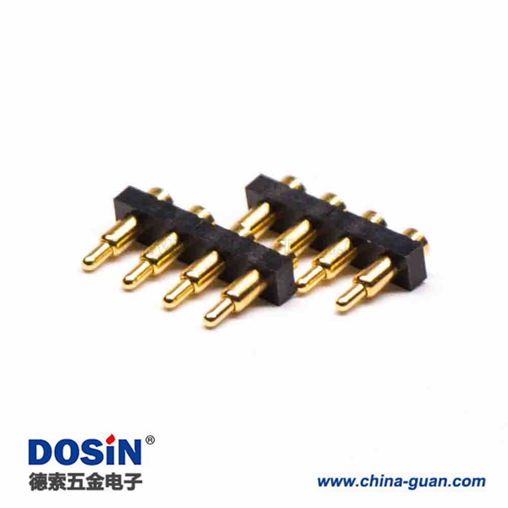 頂針彈簧針Pogo Pin探針單排4芯側(cè)放式間距3MM多Pin系列R型連接器 頂針彈簧針Pogo Pin探針單排4芯側(cè)放式間距3MM多Pin系列R型連接器