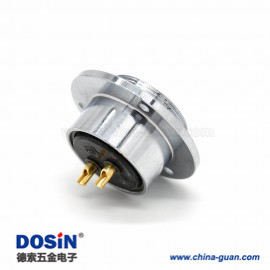 1 航空插座2 芯 GX40反裝三孔法蘭航空連接器