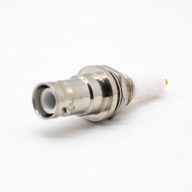 1 SHV連接器后鎖板公頭面板安裝焊線直式連接器