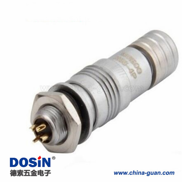 XS6-4芯開孔6mm 推拉式航空插頭 XS6-4P