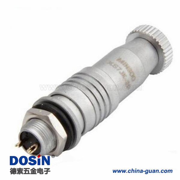 XS7-2芯開孔7mm 推拉式航空插頭 XS7-2P