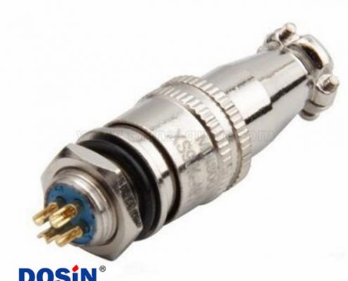 XS9-4芯開孔9mm推拉式航空插頭XS9-4P