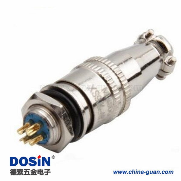 XS9-4芯開孔9mm推拉式航空插頭XS9-4P