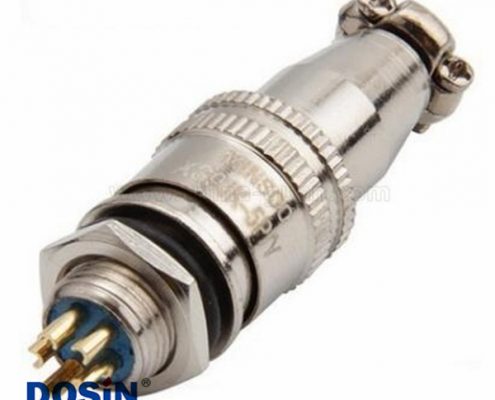 XS9-5芯開孔9mm推拉式航空插頭XS9-5P