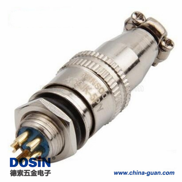 XS9-5芯開孔9mm推拉式航空插頭XS9-5P