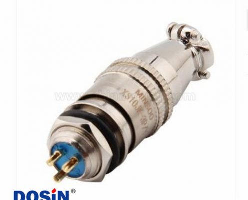 航空插頭XS10-3P 3芯銅芯鍍金開孔10mm