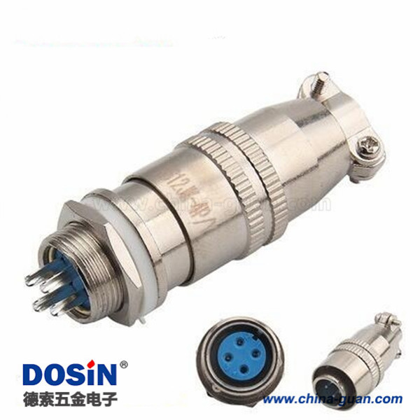 航空頭XS12 4芯公插頭母插座套裝