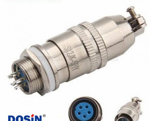 XS12 5芯反裝公插頭母插座航空連接器