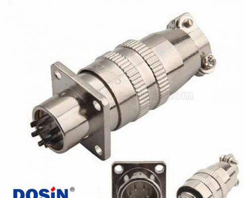 XS12 6芯圓形連接器開孔12mm推拉式航空插頭