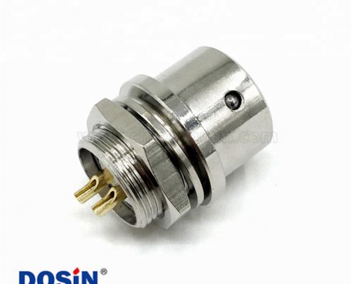 XS12 2P 圓形插座推拉式電纜接頭