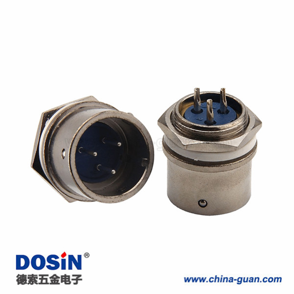 XS16 3芯公頭航空插座快速推拉式