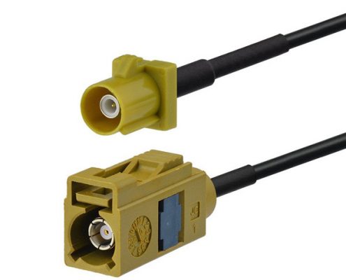 Fakra LVDS汽車(chē)無(wú)線電線束Fakra K型母轉(zhuǎn)公